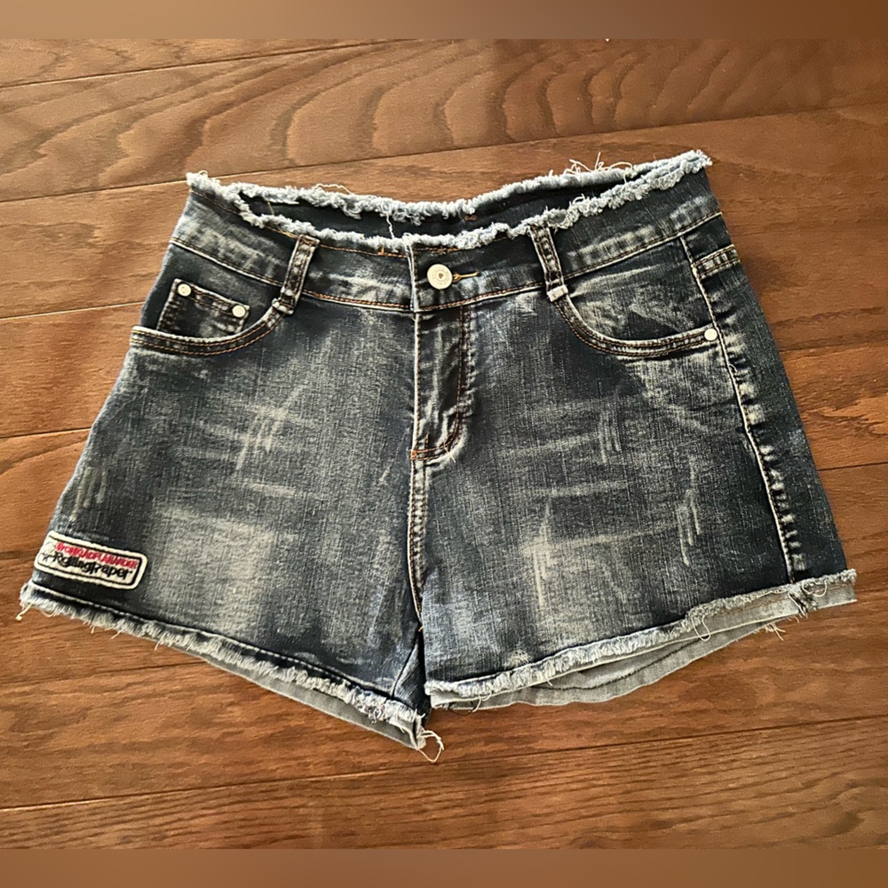 Distressed Denim Shorts
